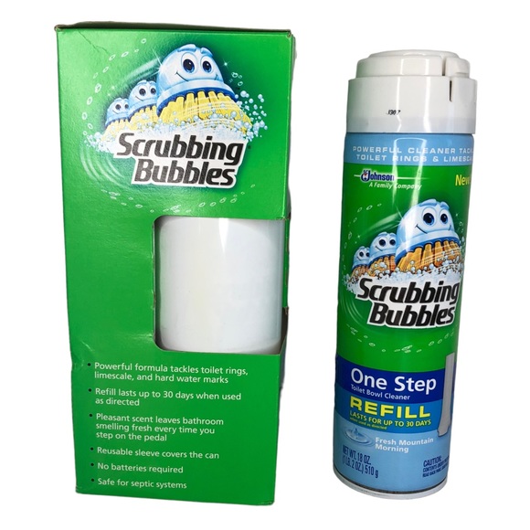 Scrubbing Bubbles Automatic One Step Toilet Bowl Cleaner Starter Kit + 1 Refill - Picture 4 of 8